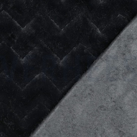 FLEECE ABSTRACT SCHWARZ #7