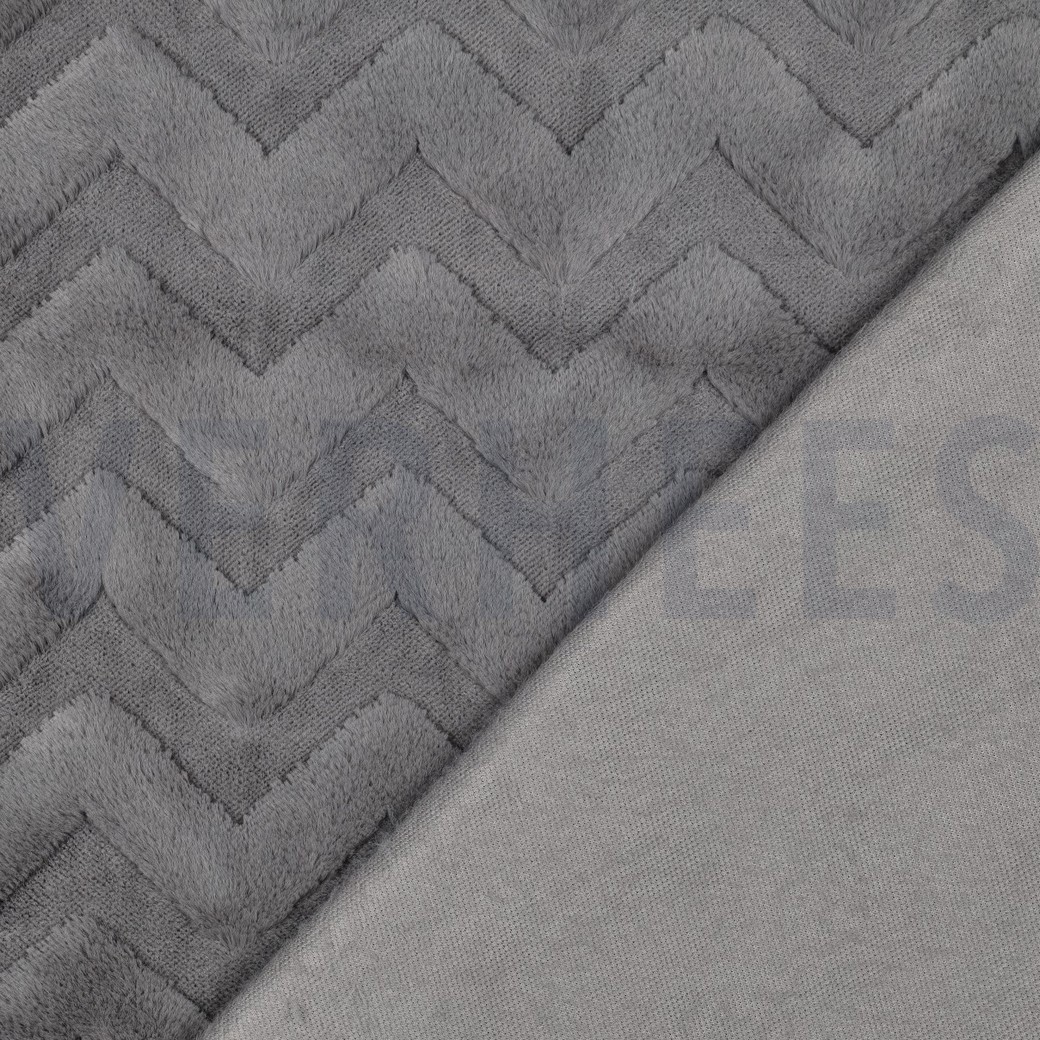 FLEECE ABSTRACT GRAU #7