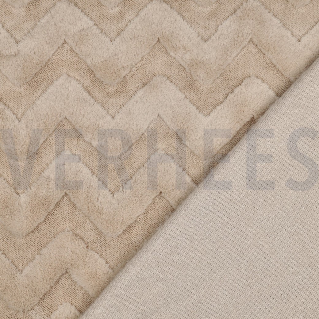 FLEECE ABSTRACT BEIGE #7