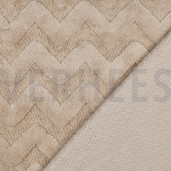 FLEECE ABSTRACT BEIGE #7