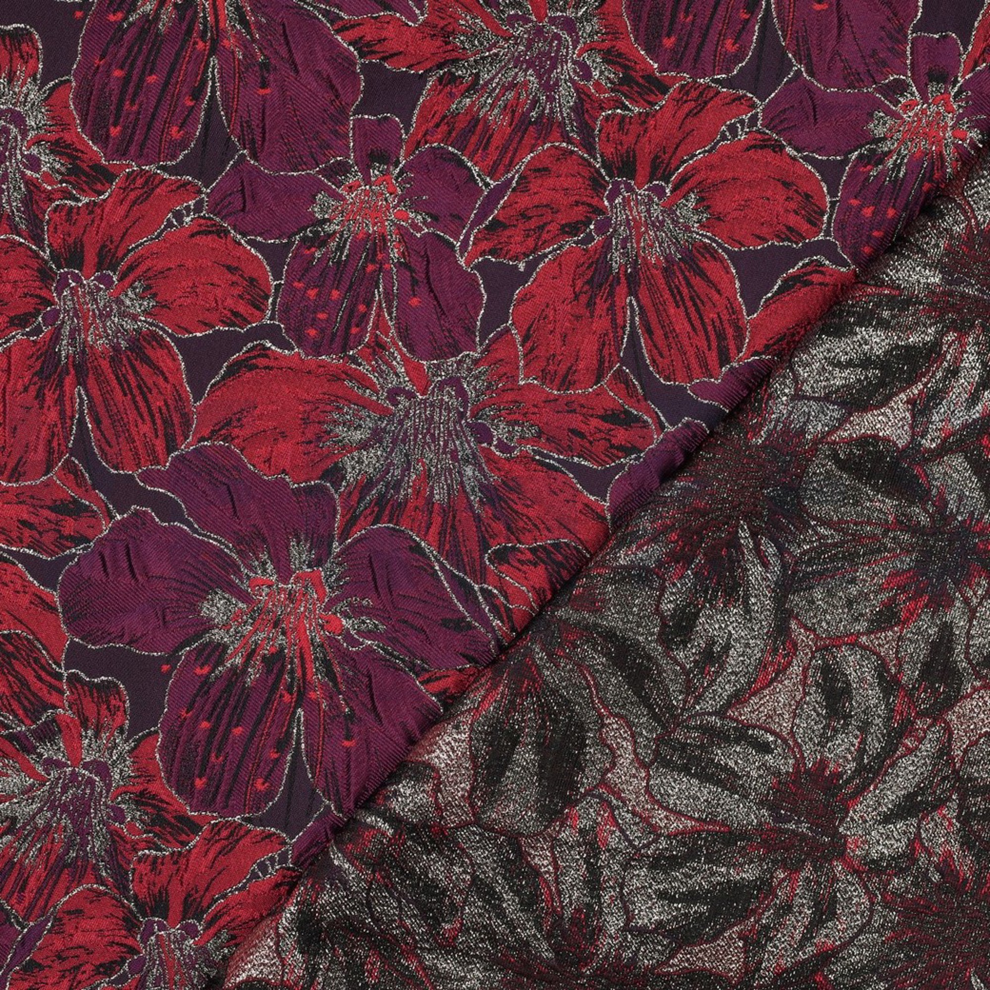 JACQUARD BLUMEN LILA/VIOLETT (high resolution) #4