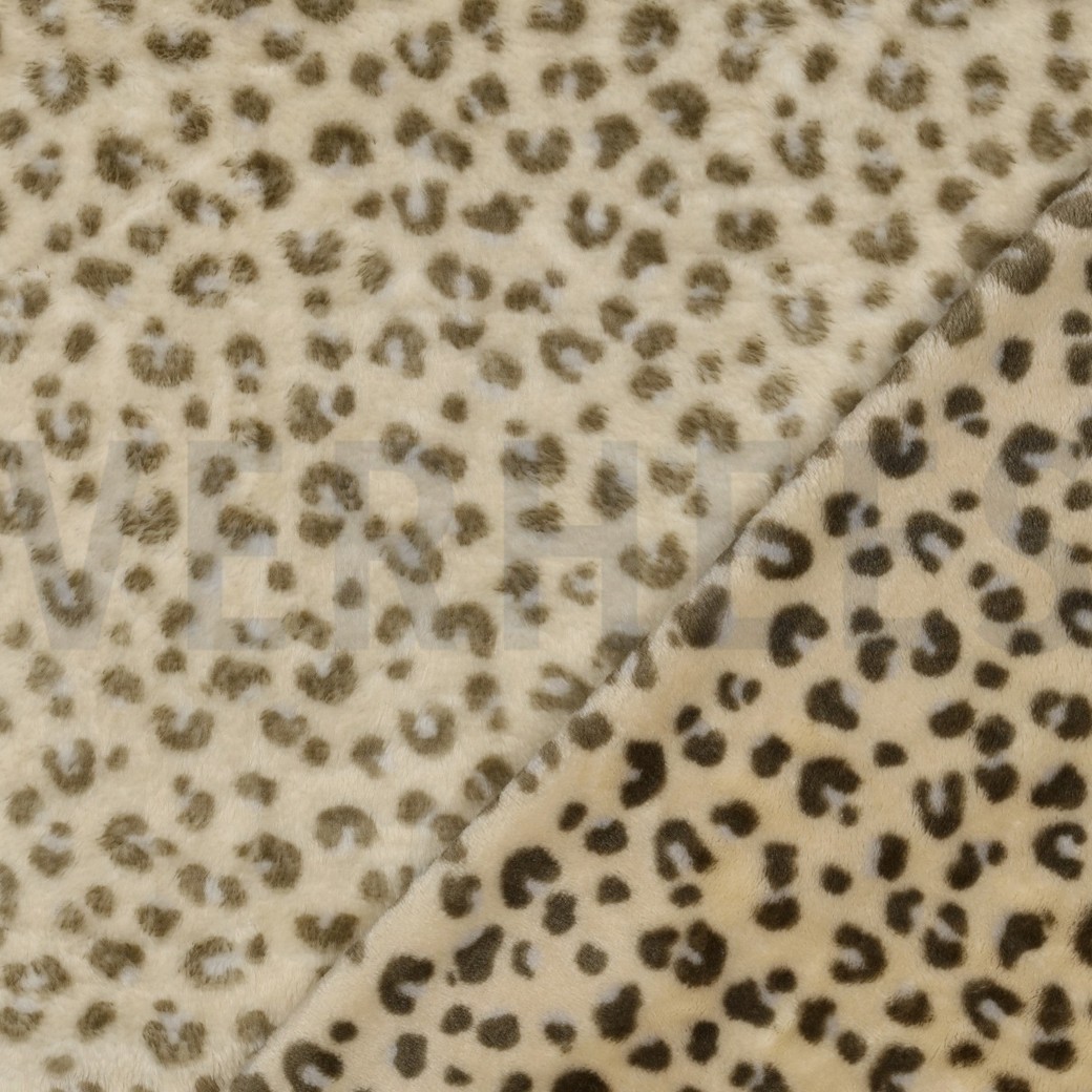 FLEECE BEIDSEITIG TIERHAUT BEIGE #7