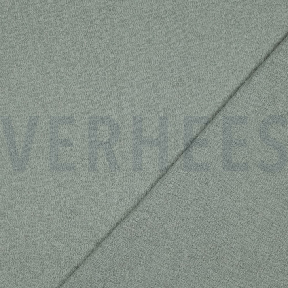 DOUBLE GAUZE 160CM GROEN #7