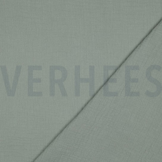 DOUBLE GAZE DE COTON 160CM VERT #7