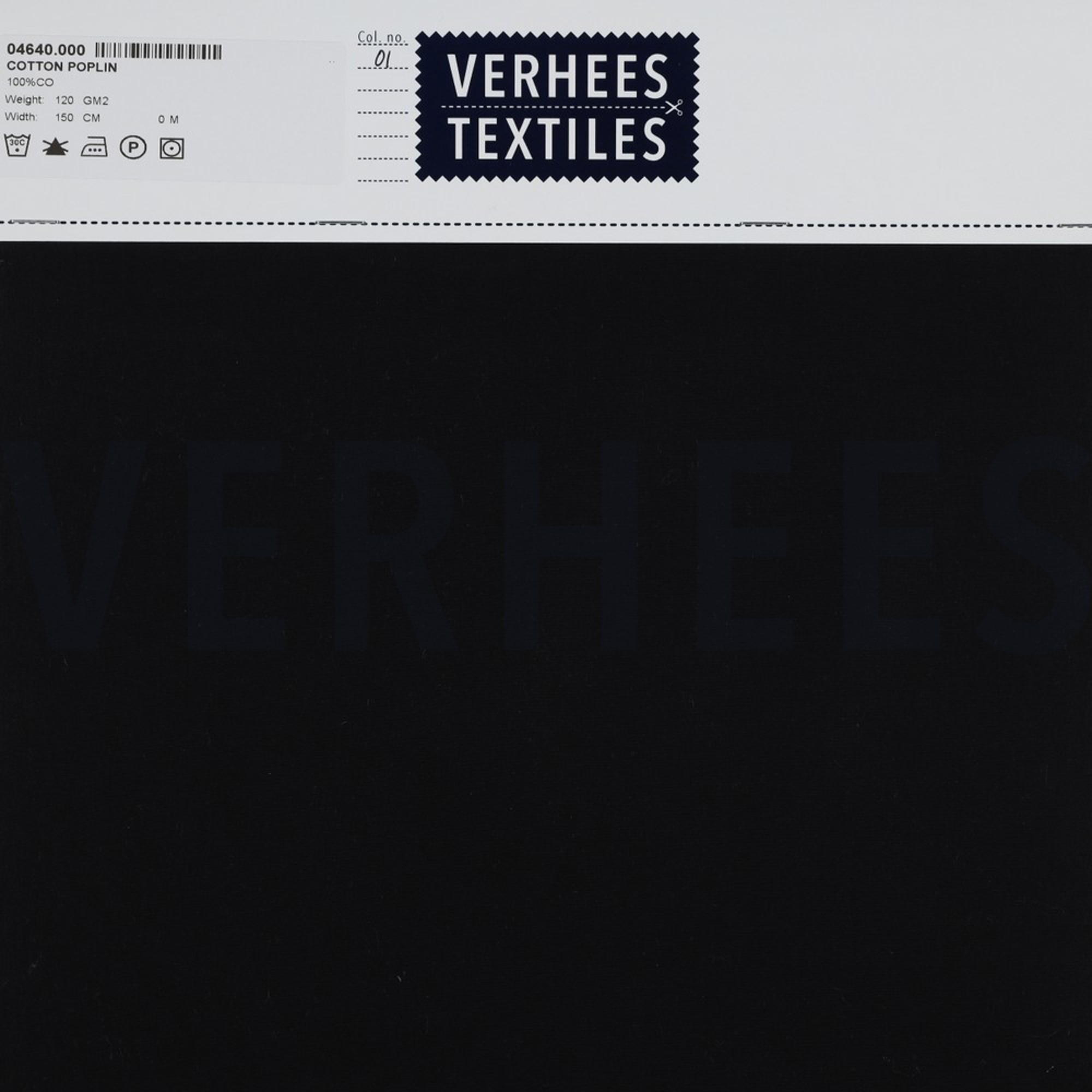 BAUMWOLLE POPELINE SCHWARZ (high resolution) #4