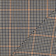 BAUMWOLLE GARNGEFÄRBT ANGERAUT KAROS ECRU (thumbnail) #4