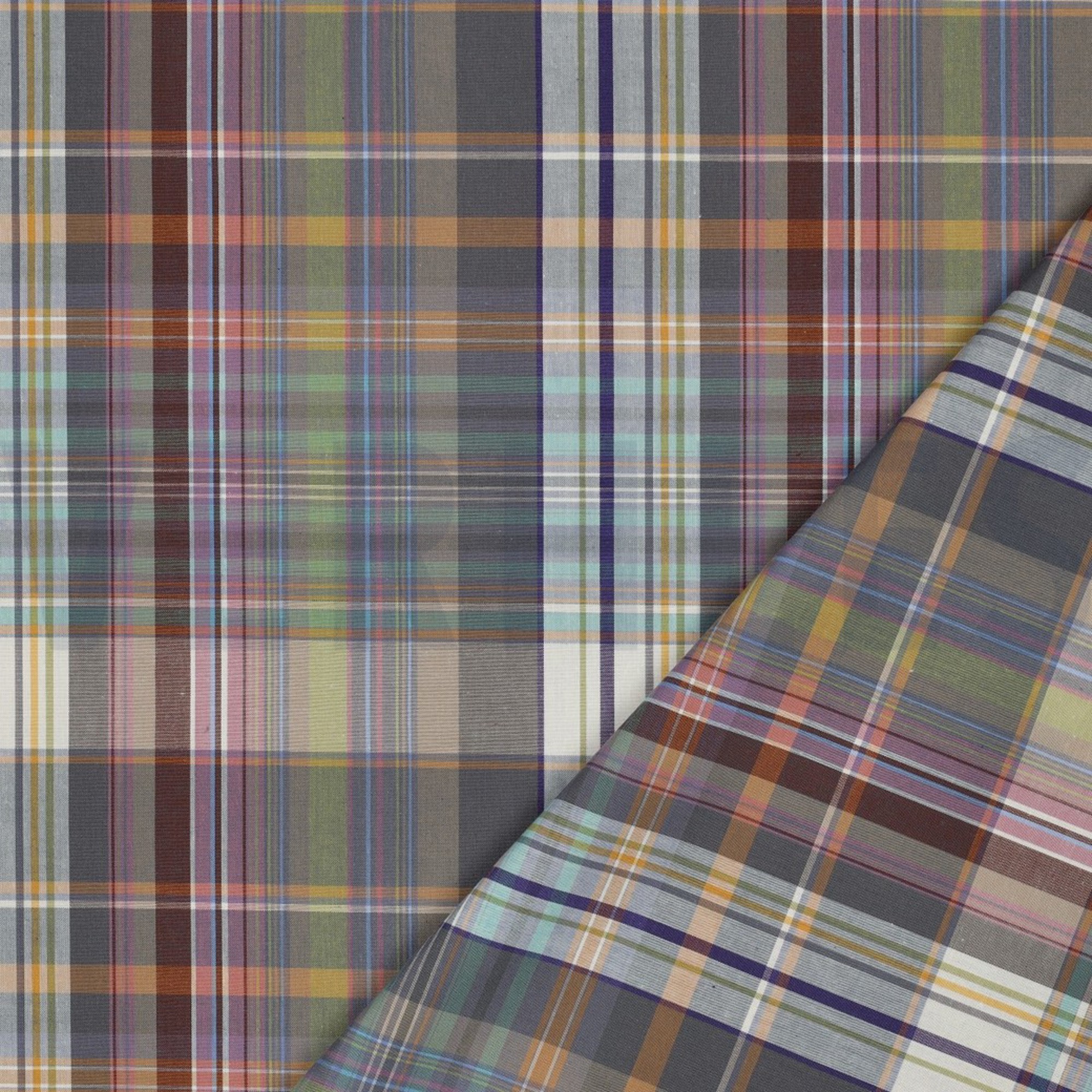 BAUMWOLLE GARNGEFÄRBT KAROS MEHRFARBIG (high resolution) #4