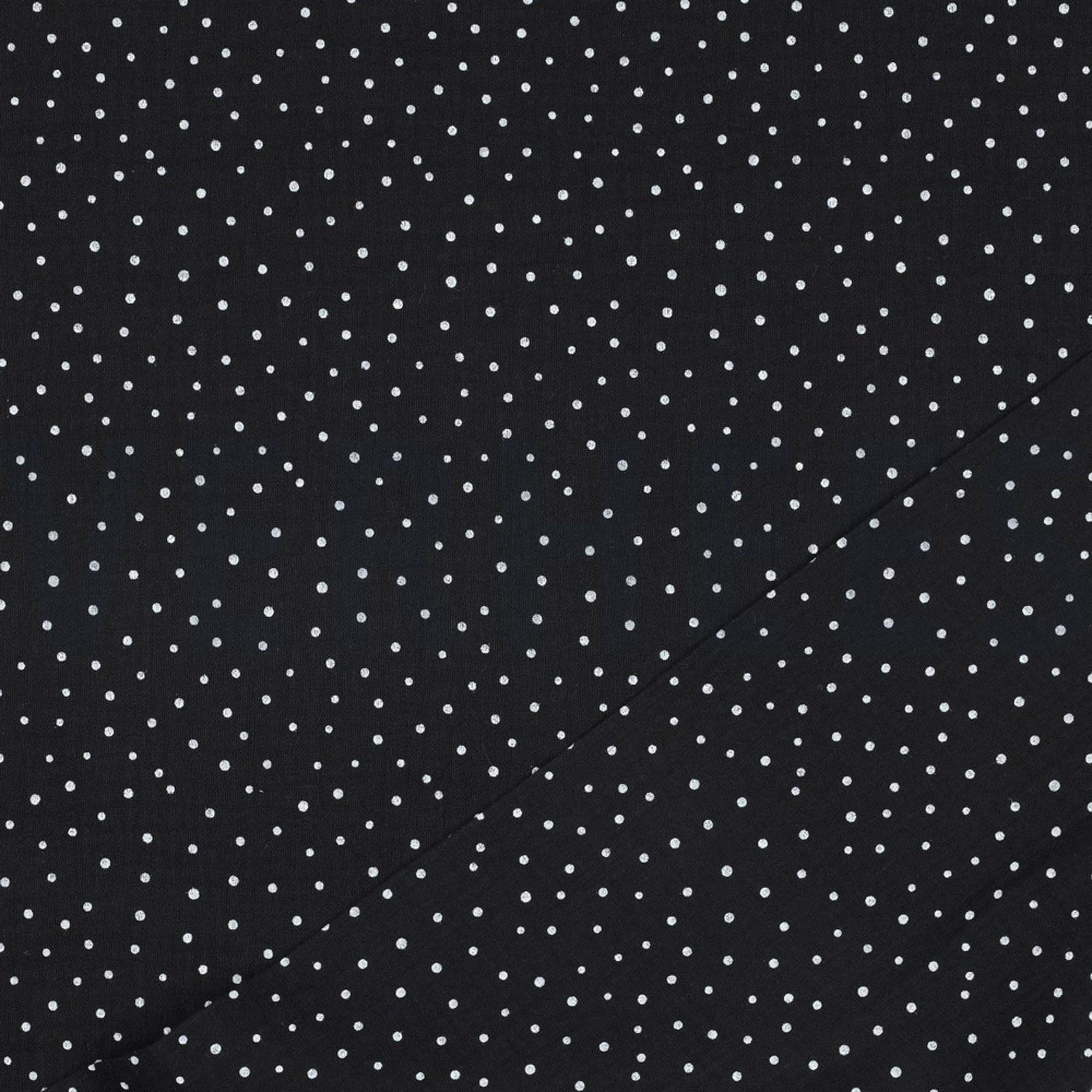 DOUBLE GAUZE LITTLE DOTS BLACK (high resolution) #4