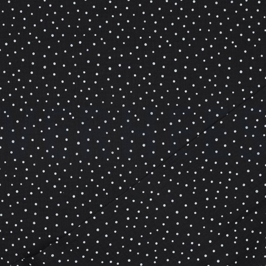 DOUBLE GAUZE LITTLE DOTS BLACK #7