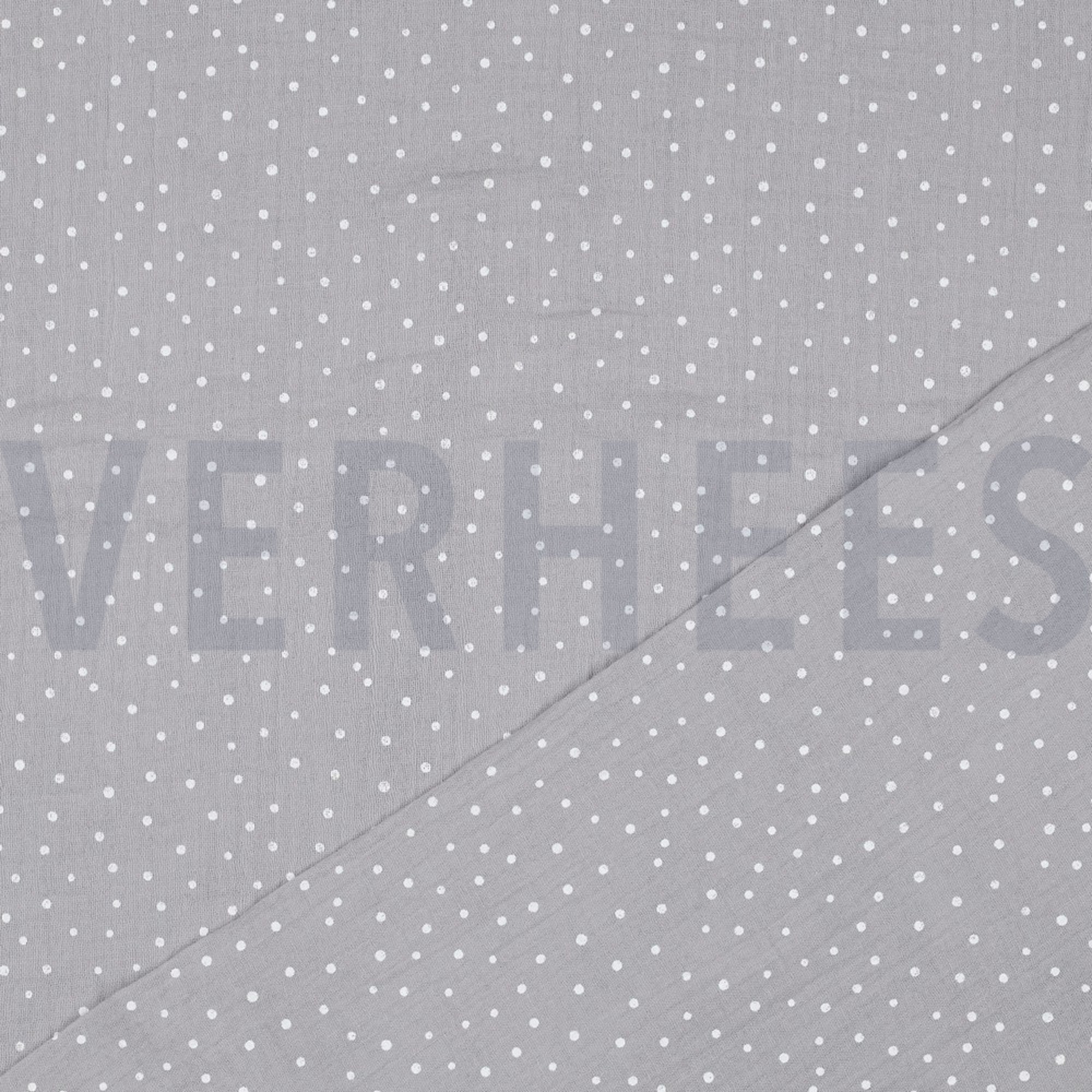 MUSSELIN KLEINE PUNKTE GRAU (high resolution) #4