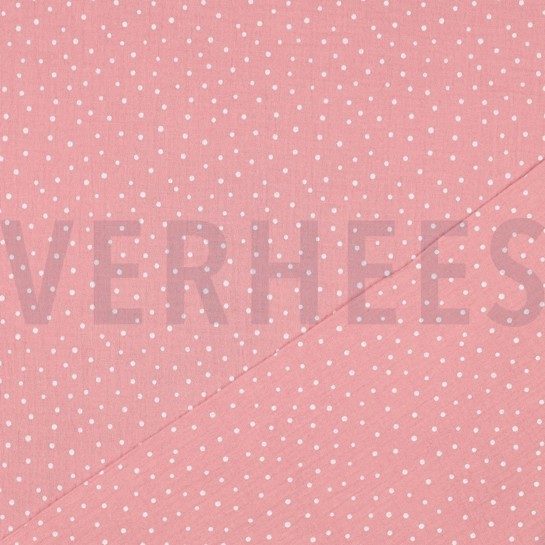 MUSSELIN KLEINE PUNKTE ROSÉ #7
