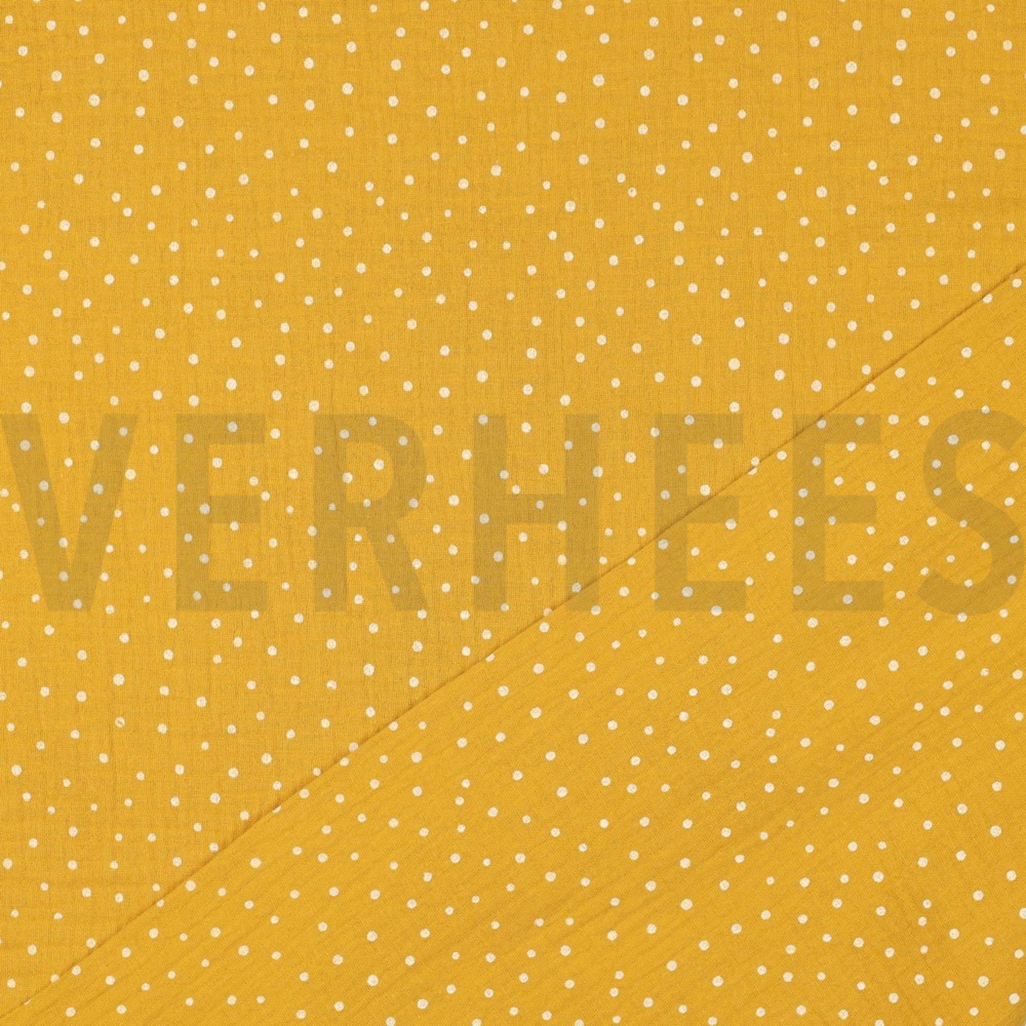 MUSSELIN KLEINE PUNKTE OCKER (high resolution) #4