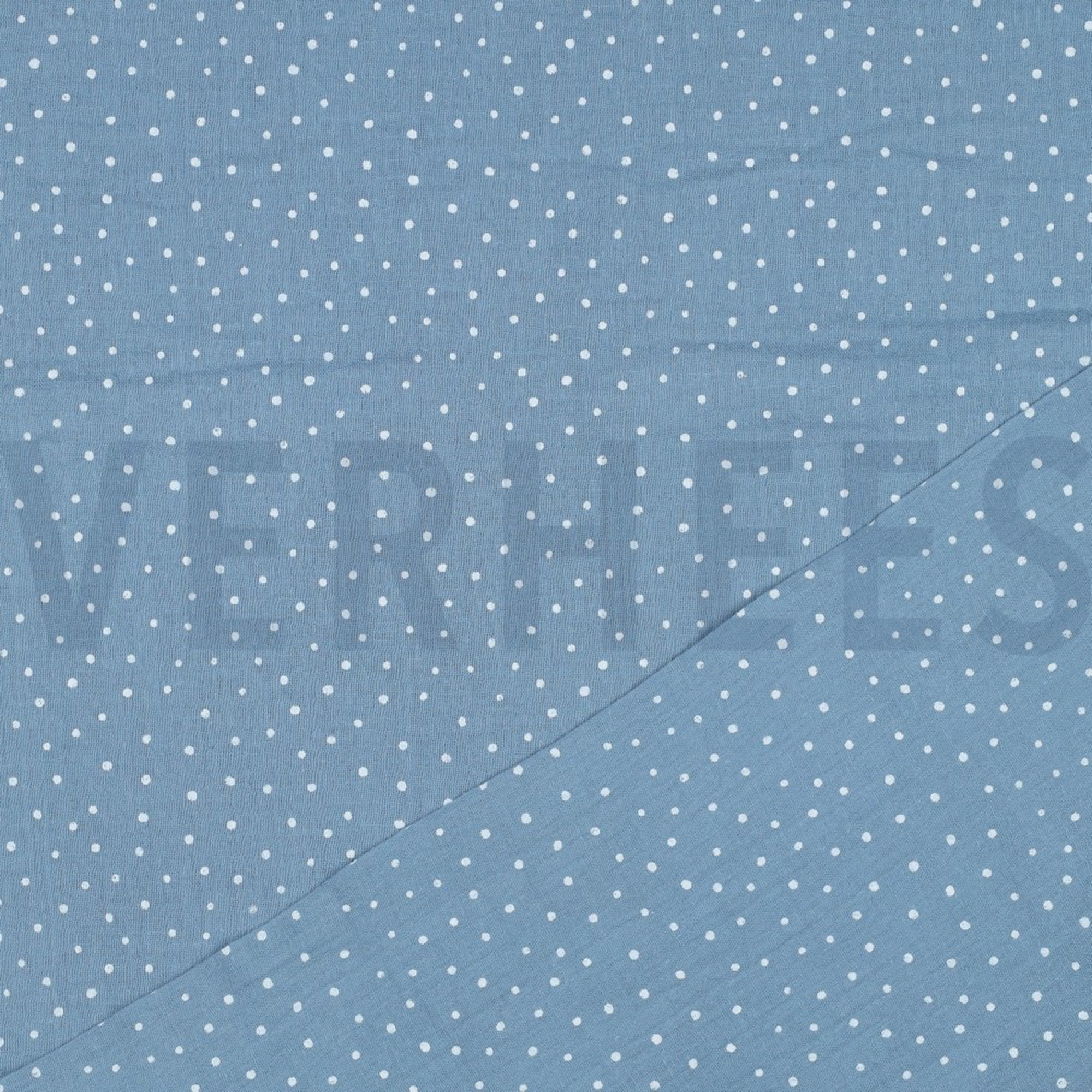 MUSSELIN KLEINE PUNKTE HELLBLAU (high resolution) #4