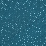 DOUBLE GAUZE KLEINE STIPPEN PETROL (thumbnail) #4
