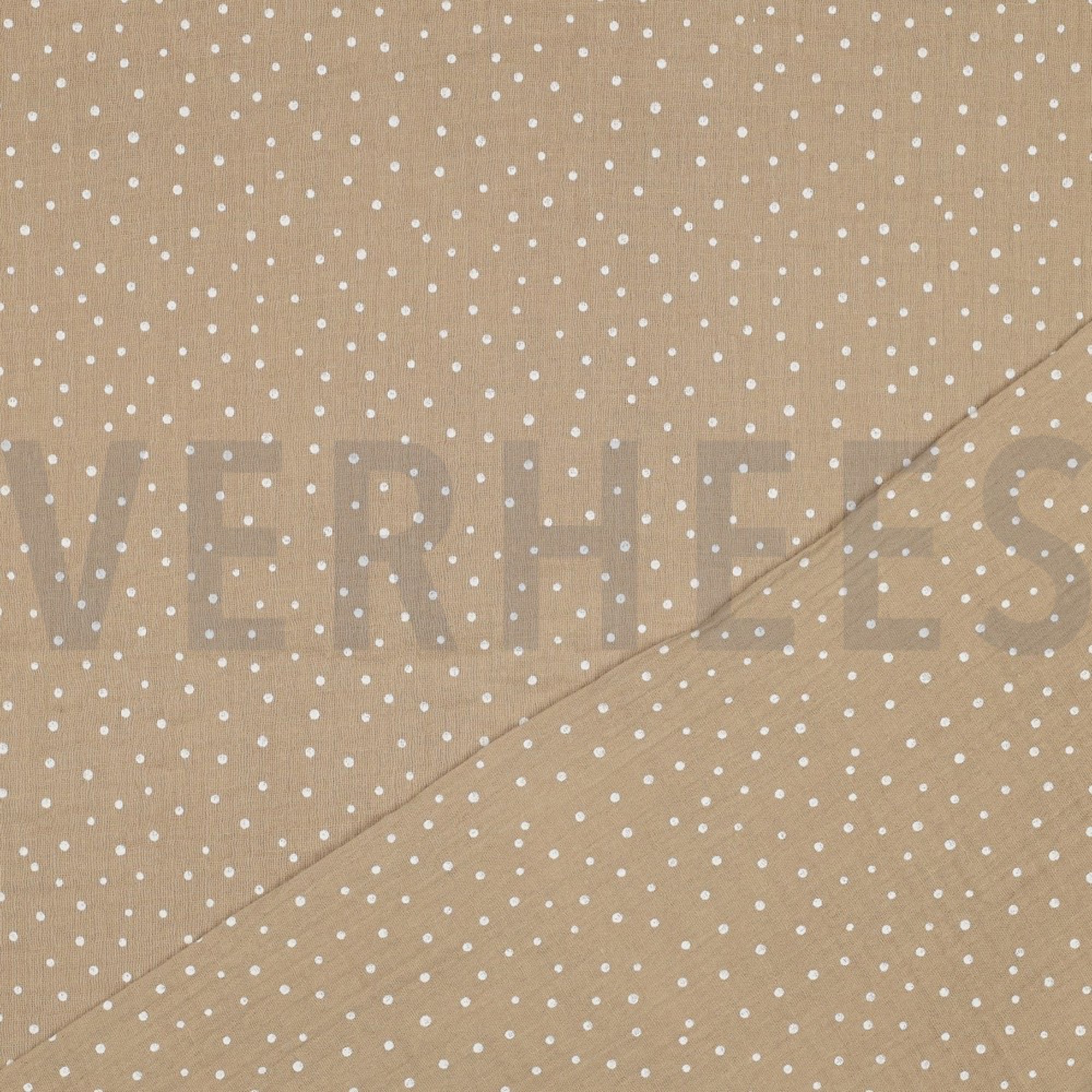 MUSSELIN KLEINE PUNKTE BEIGE (high resolution) #4