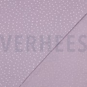 DOUBLE GAZE DE COTON PETITS POINTS VIEUX LILAS (thumbnail) #4