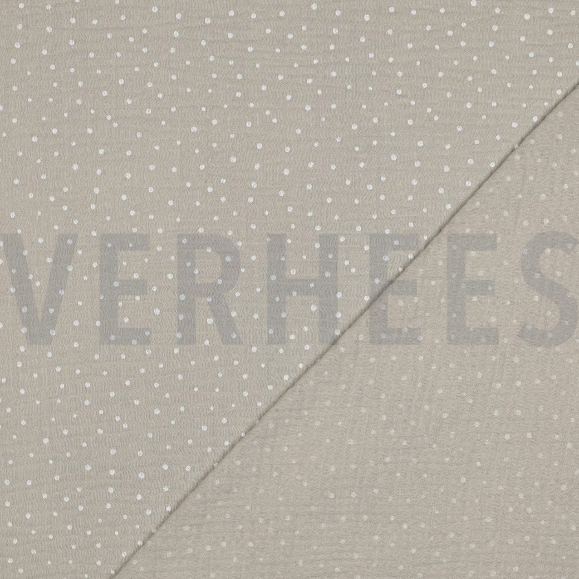 MUSSELIN KLEINE PUNKTE HELL SAND (high resolution) #4