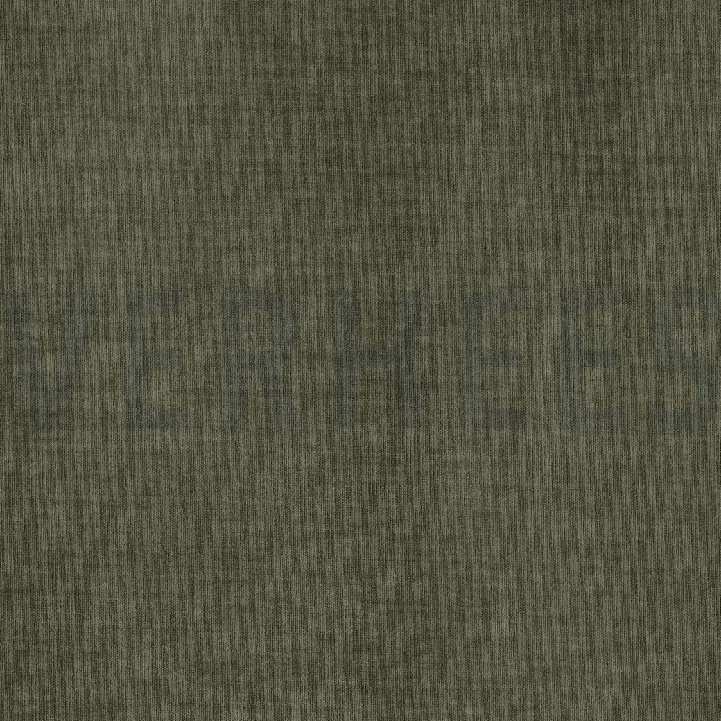 DUBBEL GEBREID VELOURS SHERPA LEGERGROEN #7