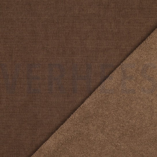 DUBBEL GEBREID VELOURS SHERPA BRUIN #7