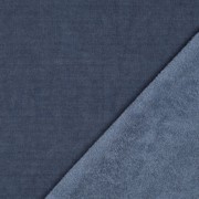 BEIDSEITIG GESTRICKTER VELOURS SHERPA JEANSBLAU (thumbnail) #4