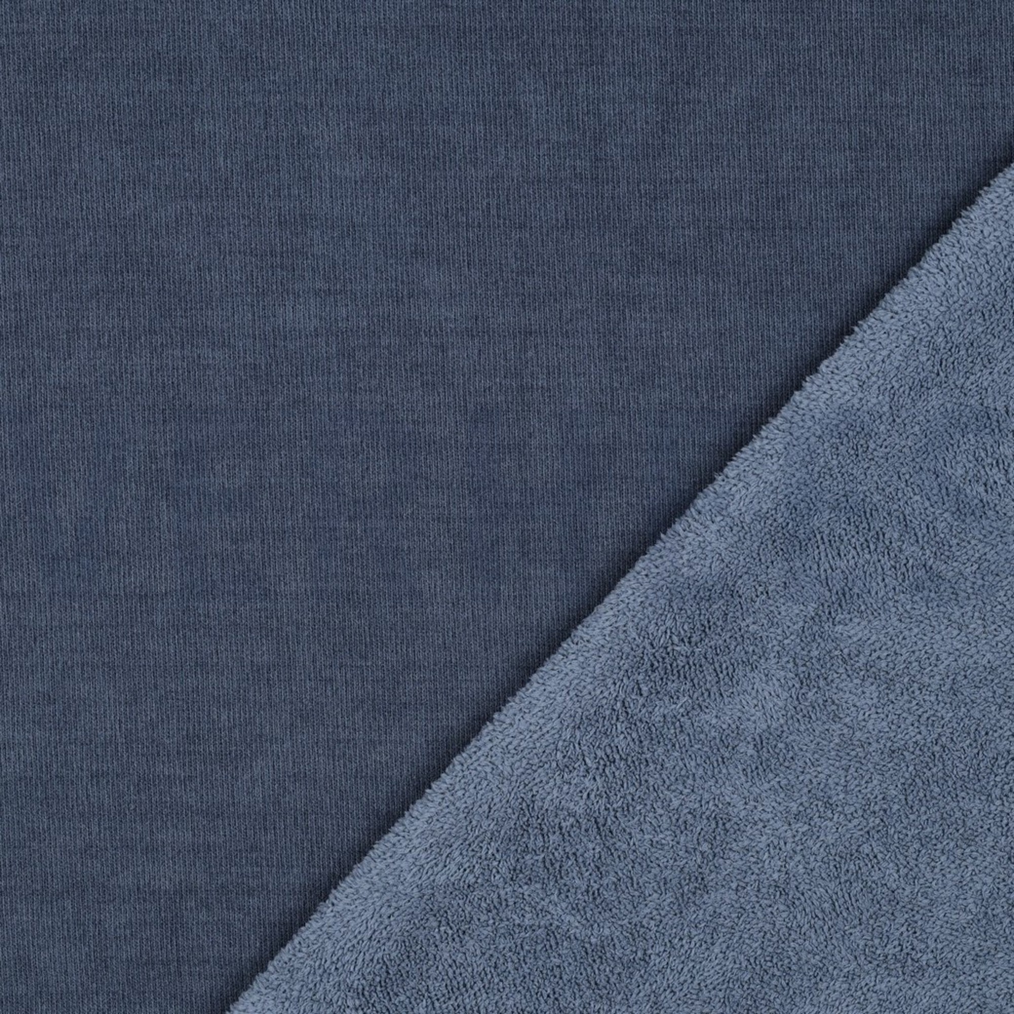 BEIDSEITIG GESTRICKTER VELOURS SHERPA JEANSBLAU (high resolution) #4