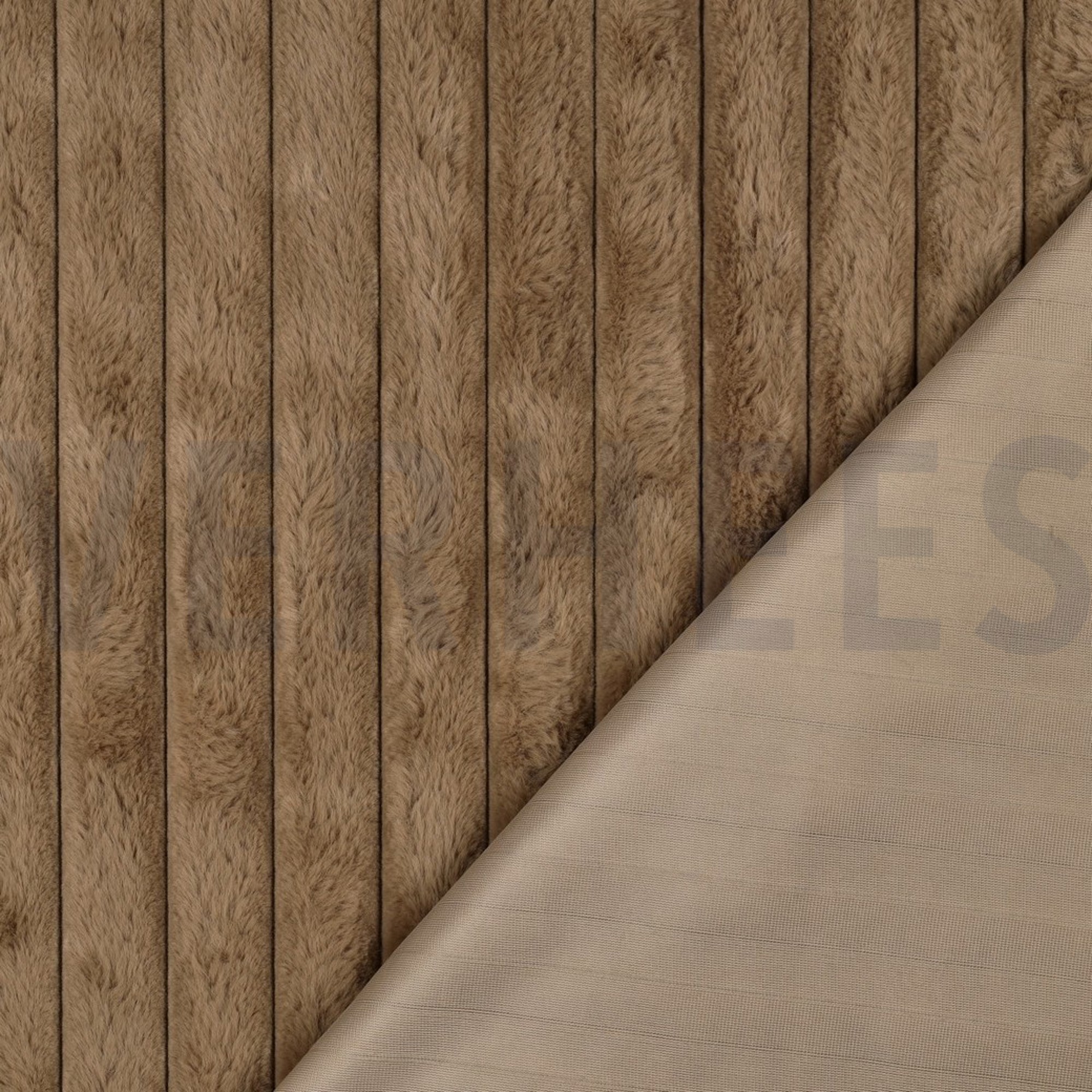 KUNSTPELZ STREIFEN BEIGE (high resolution) #4