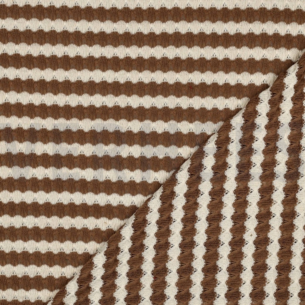 BREISEL JACQUARD STREPEN BRUIN #7