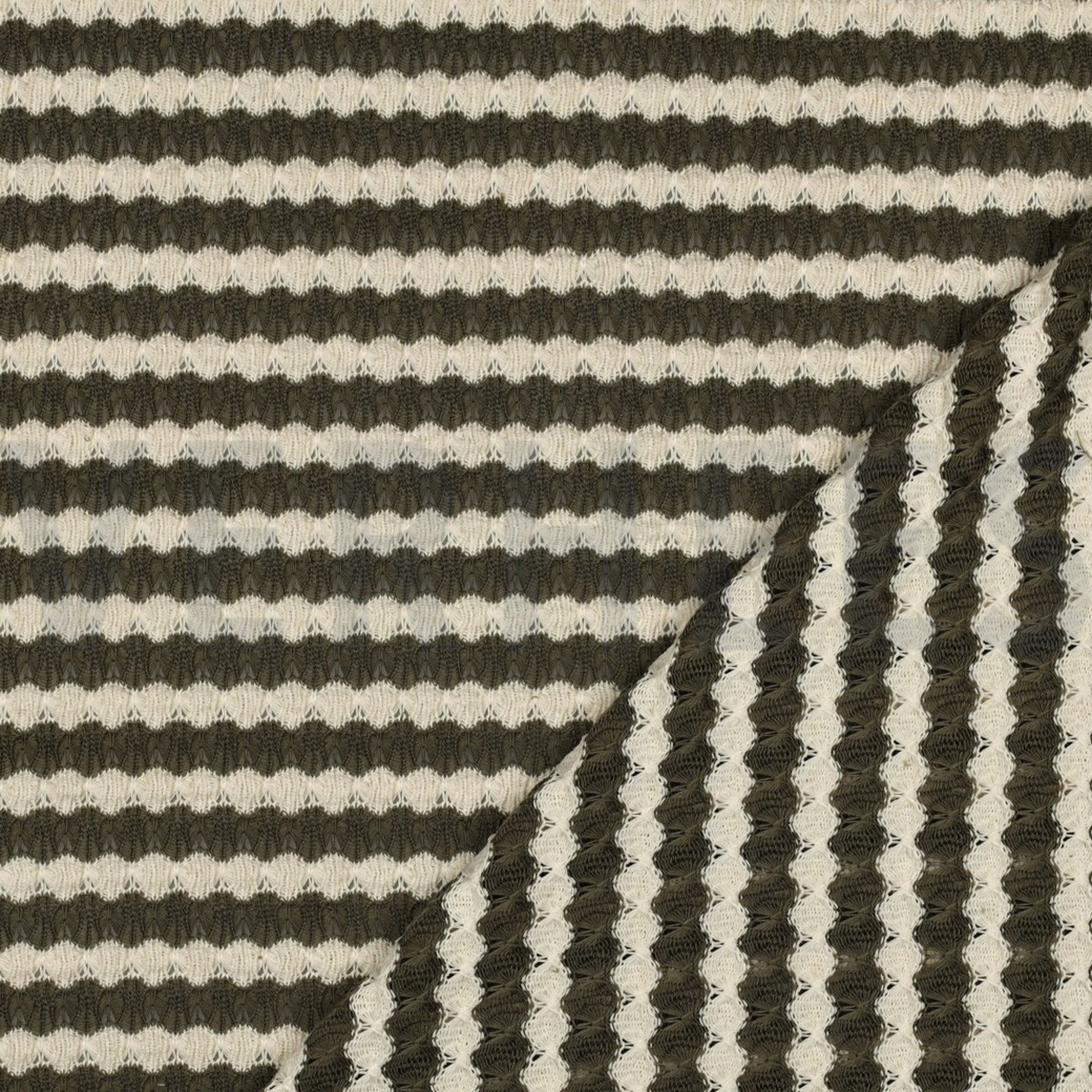 STRICK JACQUARD STREIFEN GRÜN (high resolution) #4