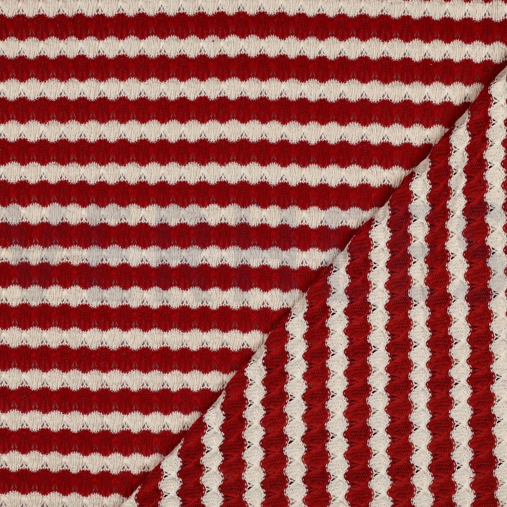 BREISEL JACQUARD STREPEN ROOD #7