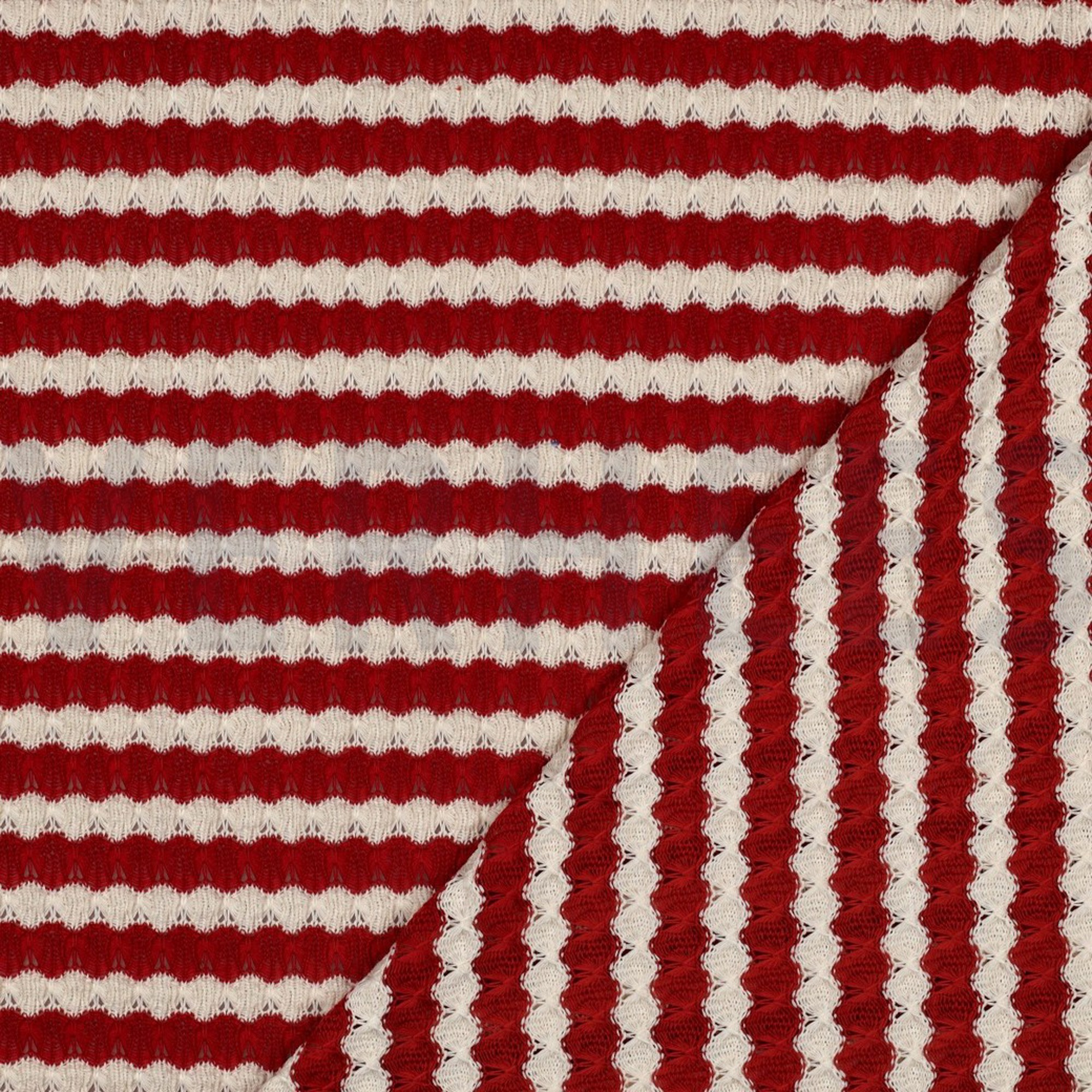 STRICK JACQUARD STREIFEN ROT (high resolution) #4