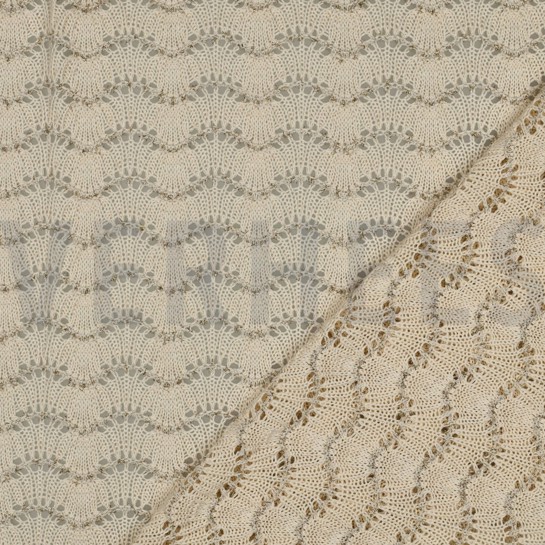 STRICK JACQUARD LUREX ECRU #7