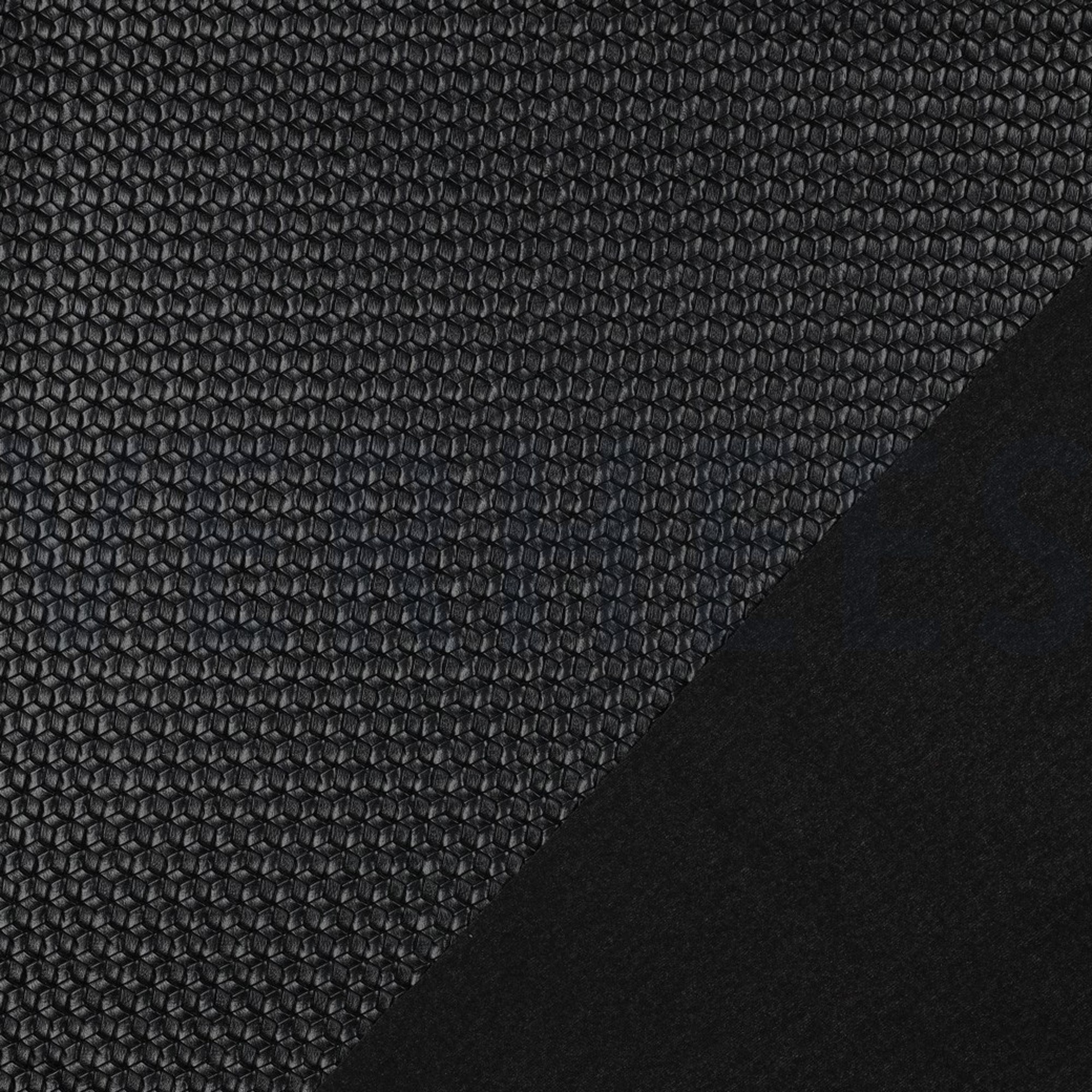 FAUX LEATHER WOVEN BLACK (high resolution) #4