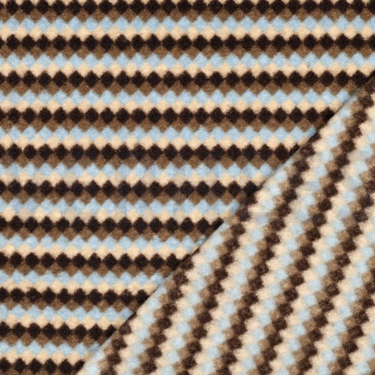 BOUCLÉ STRIPES BROWN #7