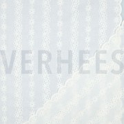 KATOEN EMBROIDERY TWEE-ZIJDIGE GOLFRAND WIT (thumbnail) #4