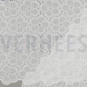 BAUMWOLLE STICKEREI ZWEISEITIGE BOGENKANTE WEISS (thumbnail) #4