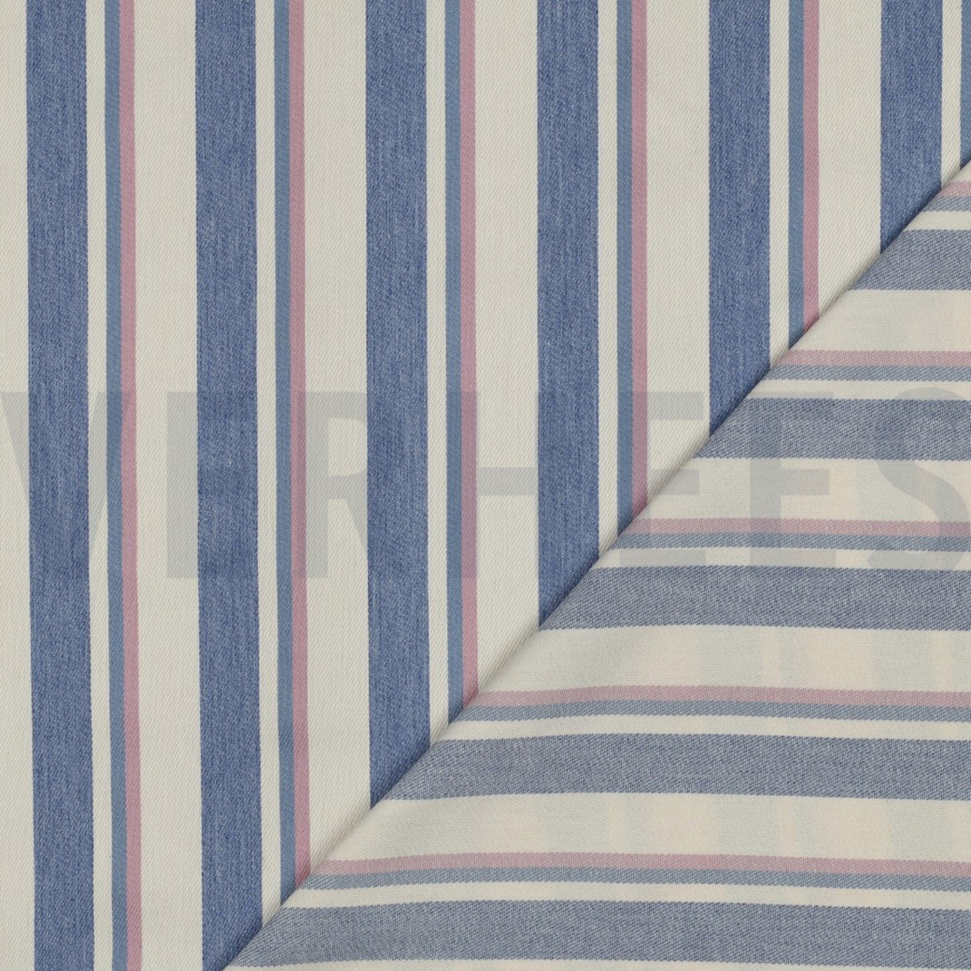 DENIM YARN DYED STRIPES PINK (high resolution) #4