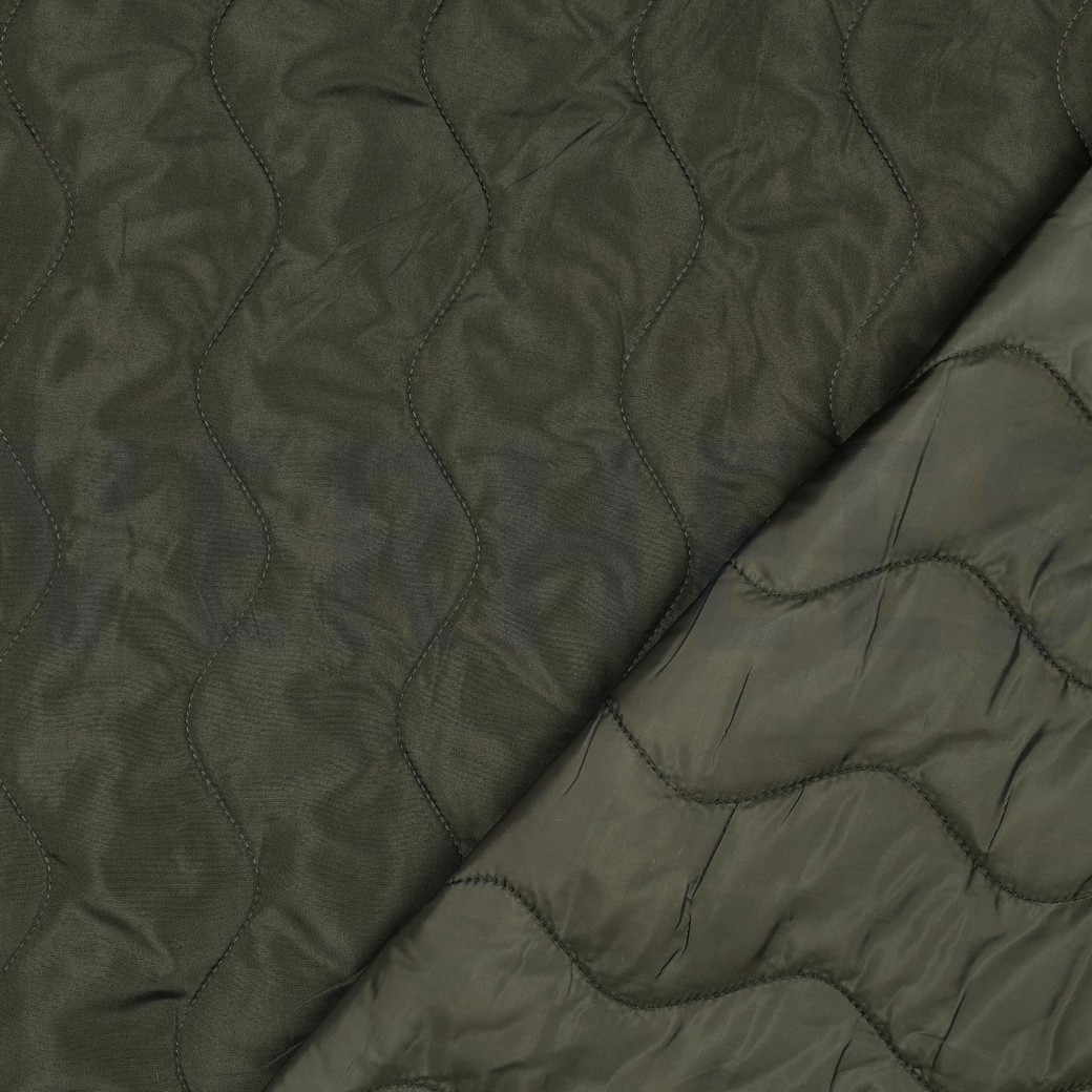 GEWATTEERD ZIG ZAG LEGERGROEN #7