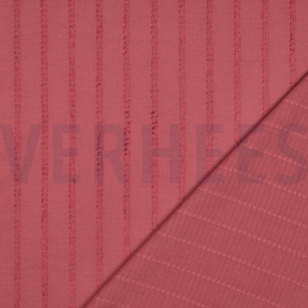 COTTON VOILE DOBBY STRIPES MAUVE #7