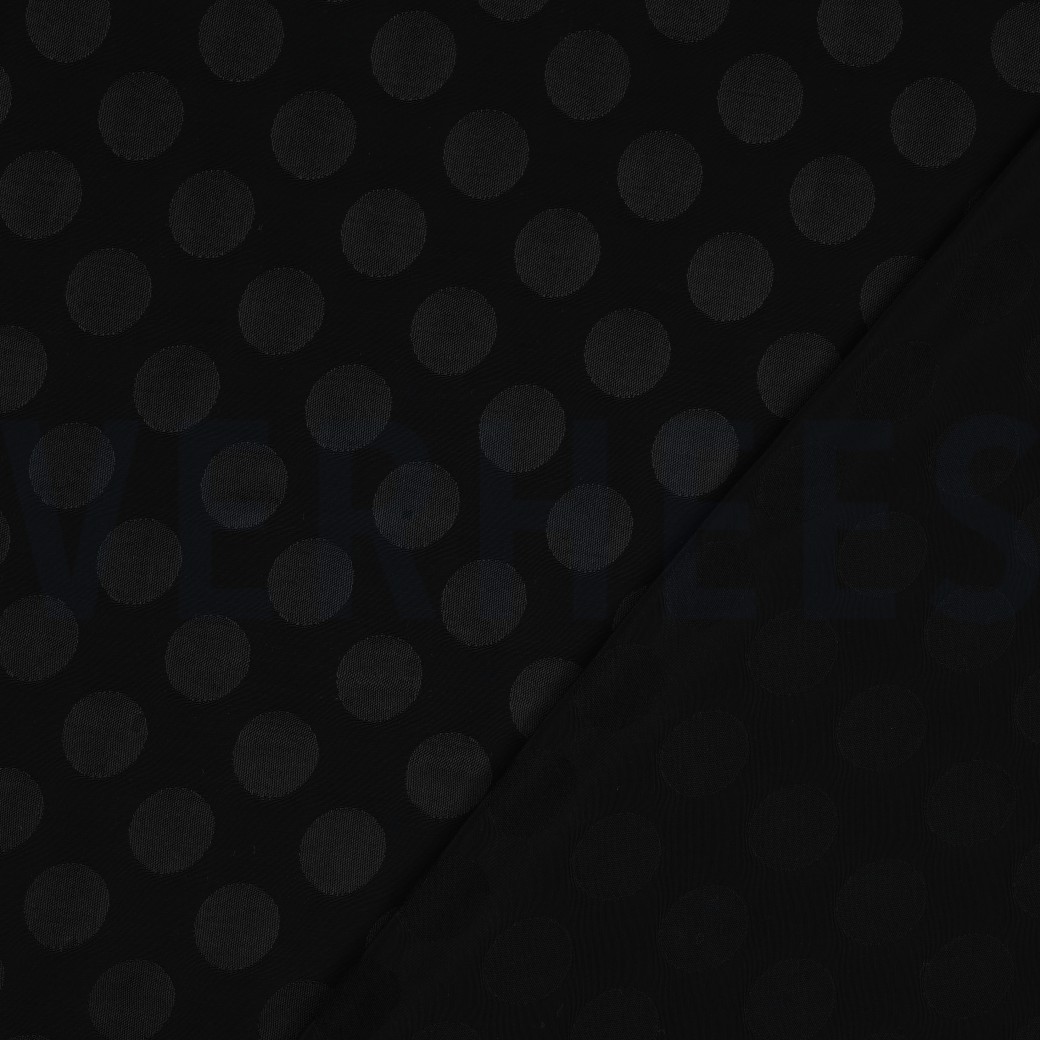 VISCOSE JACQUARD DOTS BLACK #7
