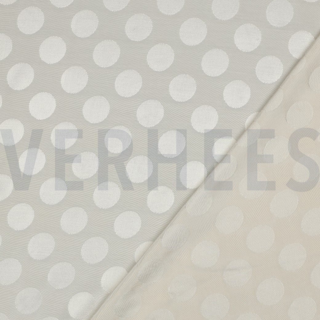 VISCOSE JACQUARD POIS BLANC CASSÉ #7