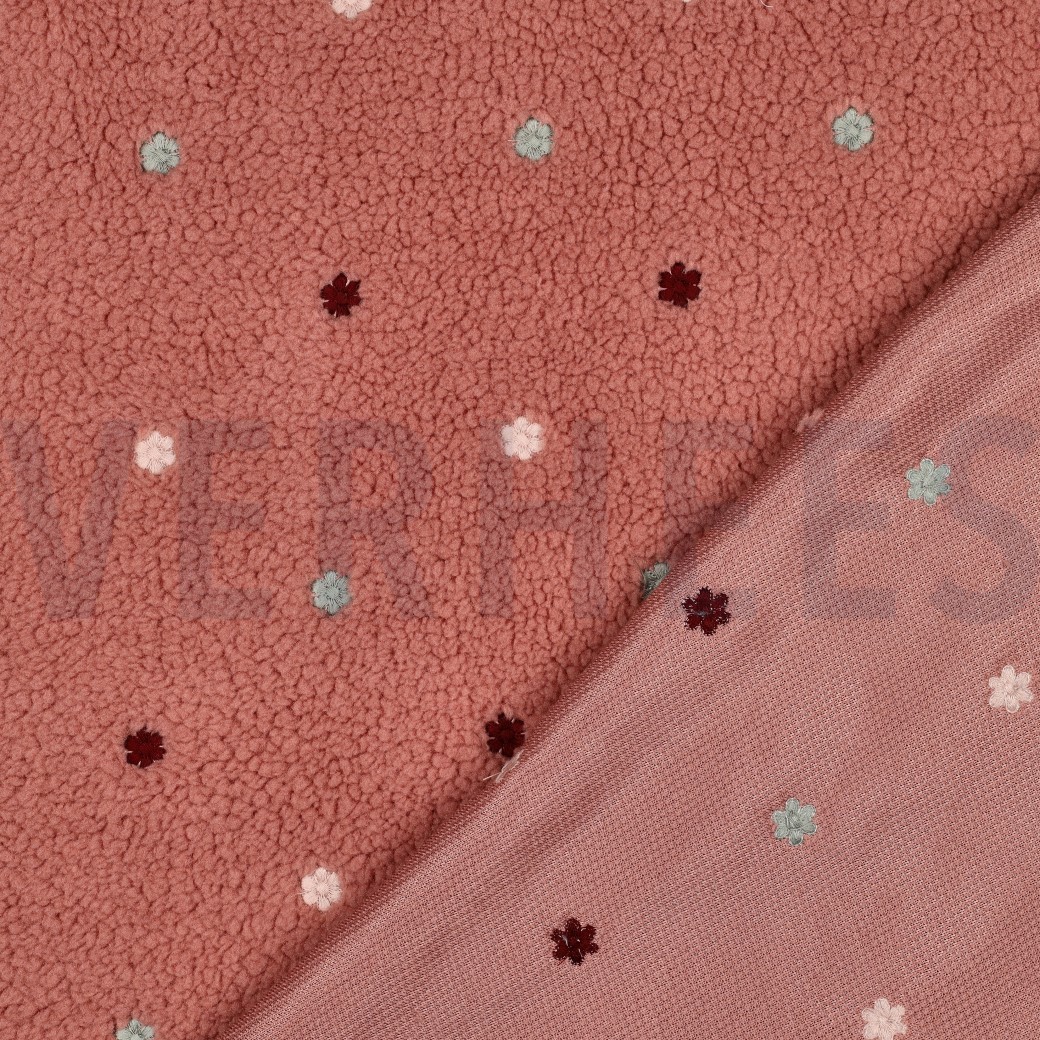 TEDDY EMBROIDERY BLOEMEN BLUSH #7