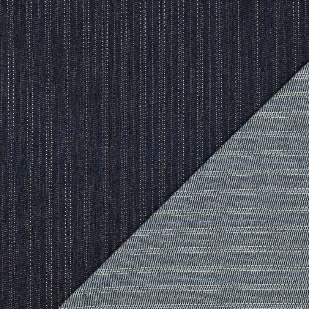 DENIM JACQUARD STREPEN INDIGO #7