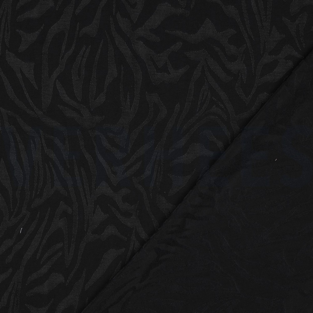 VISCOSE JACQUARD PEAU D’ANIMAL NOIR #7