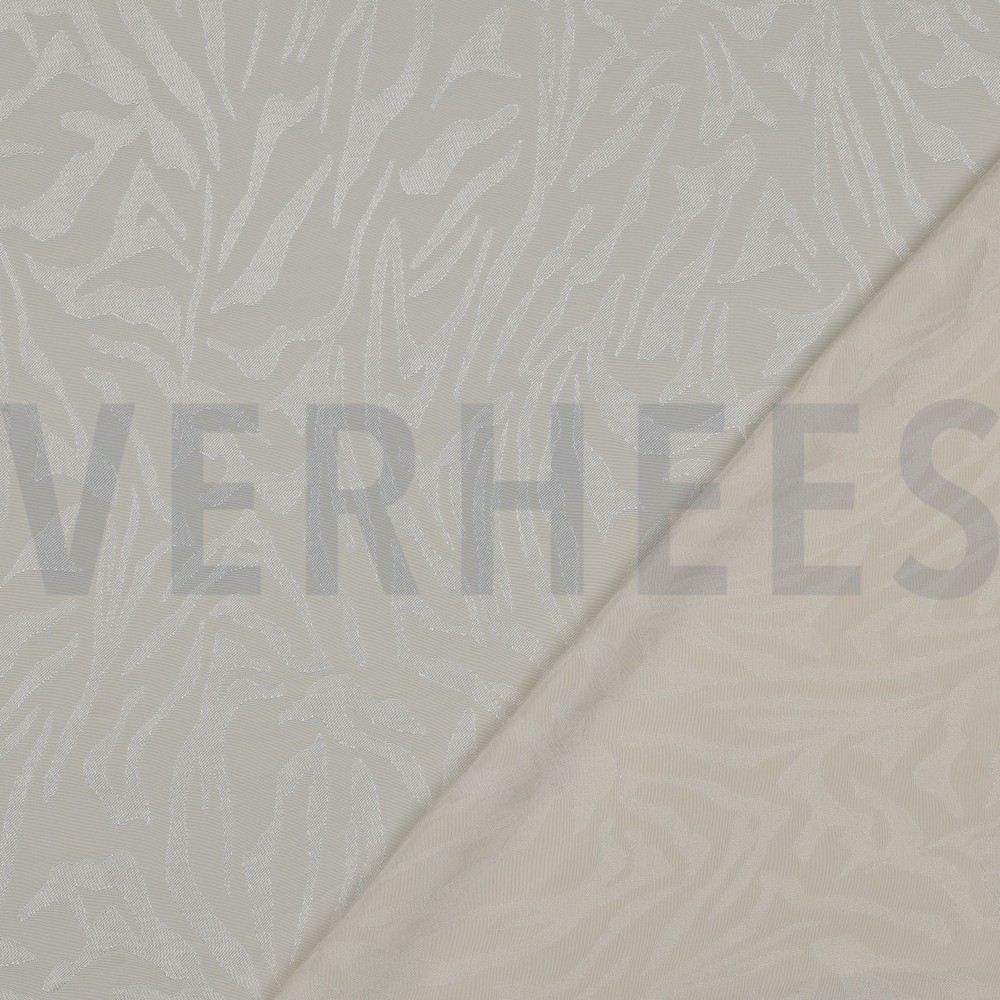 VISCOSE JACQUARD DIERENHUID ECRU #7