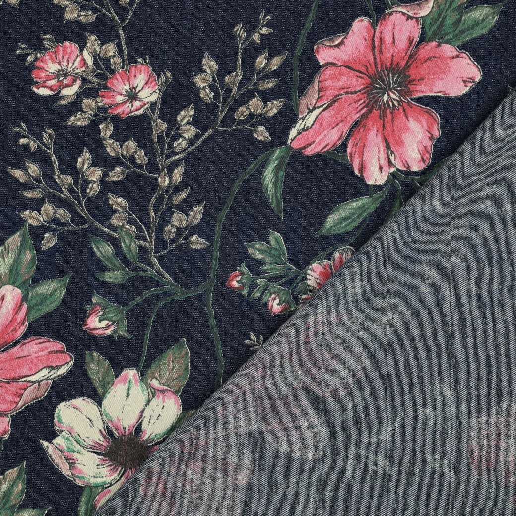 DENIM BLOEMEN JEANSBLAUW #7