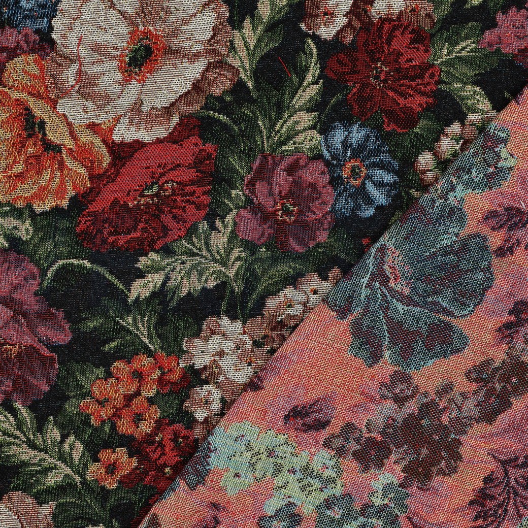 GOBELIN FLEURS BLEU MARINE #7
