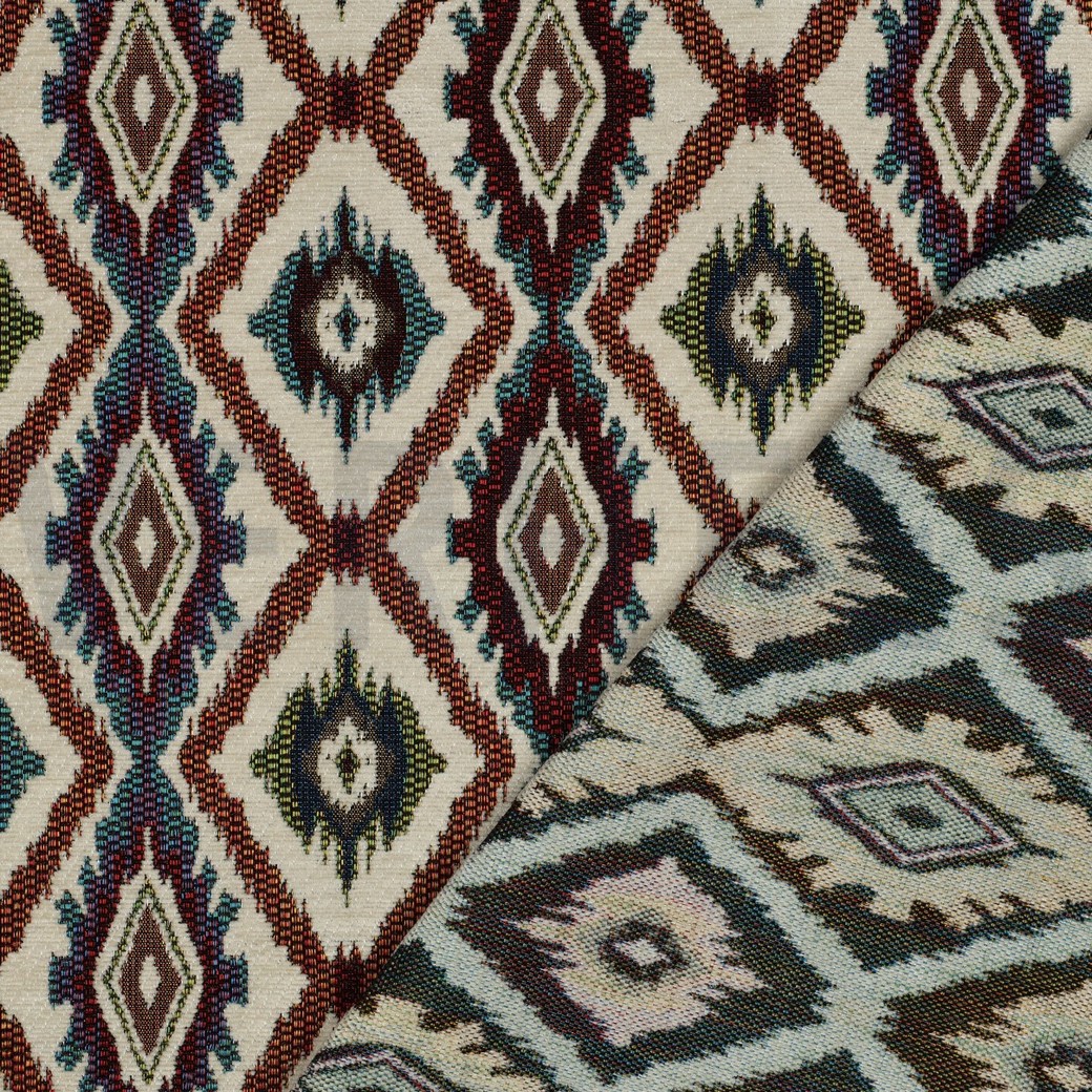 GOBELIN CHENILLE ABSTRACT ECRU #7