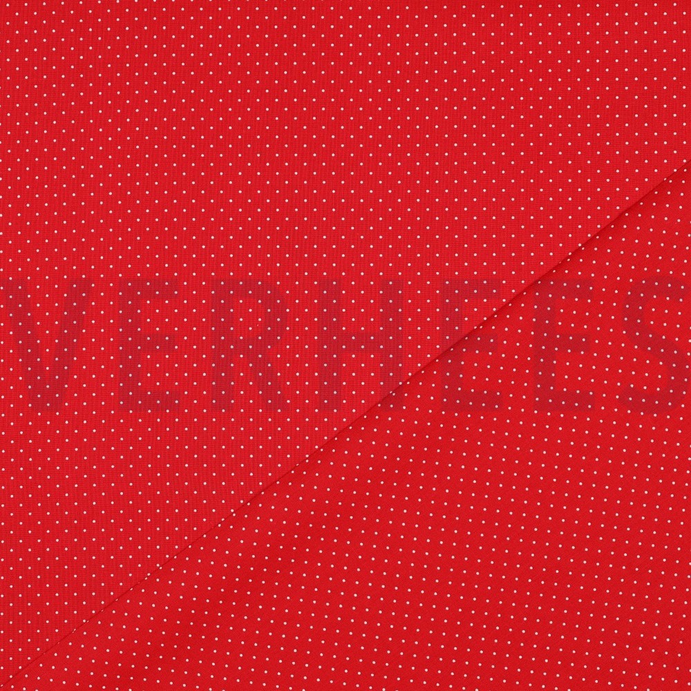 POPLIN PETIT DOTS RED #7