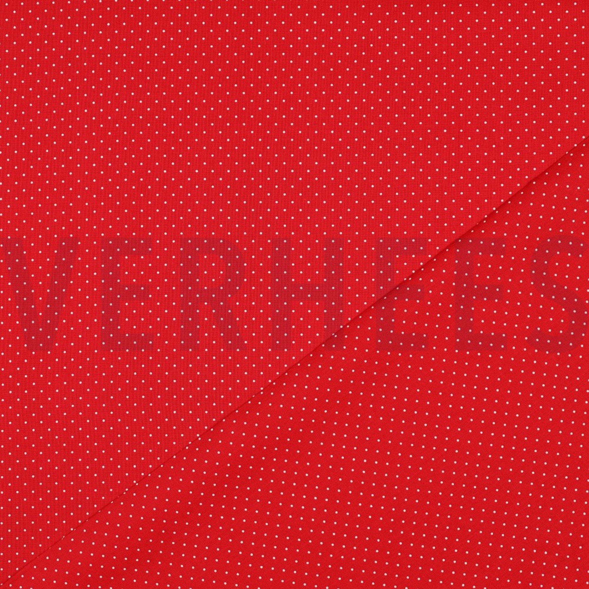KATOENEN POPLIN KLEINE STIPPEN ROOD (high resolution) #4