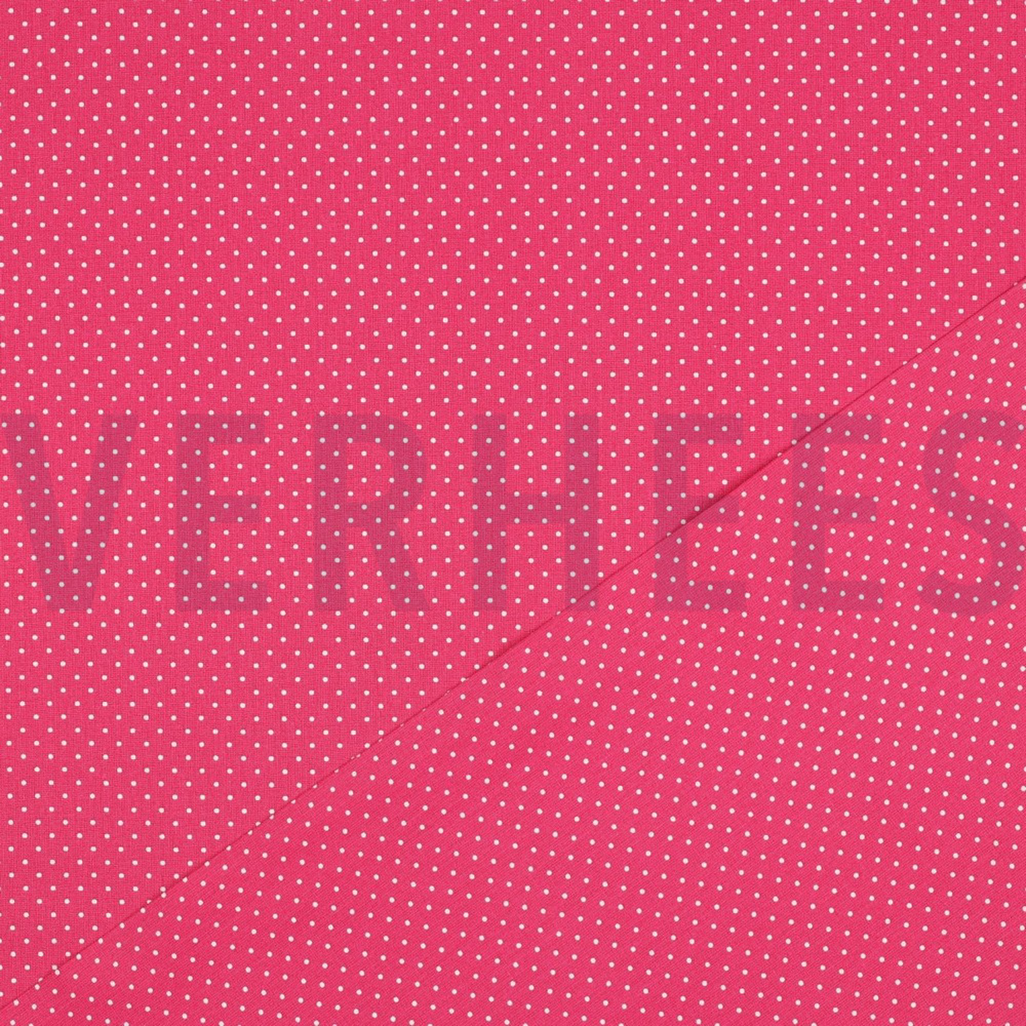 KATOENEN POPLIN KLEINE STIPPEN ROZE (high resolution) #4